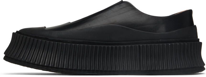 Jil Sander Black Platform Sneakers - Picture 2