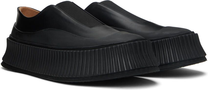Jil Sander Black Platform Sneakers