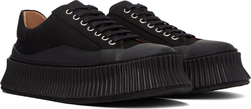 Jil Sander Black Platform Sneakers - Picture 2