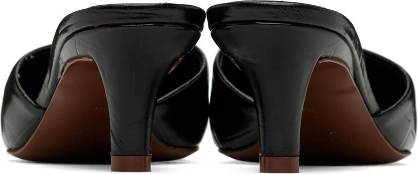 Jil Sander Black Square Toe Mules