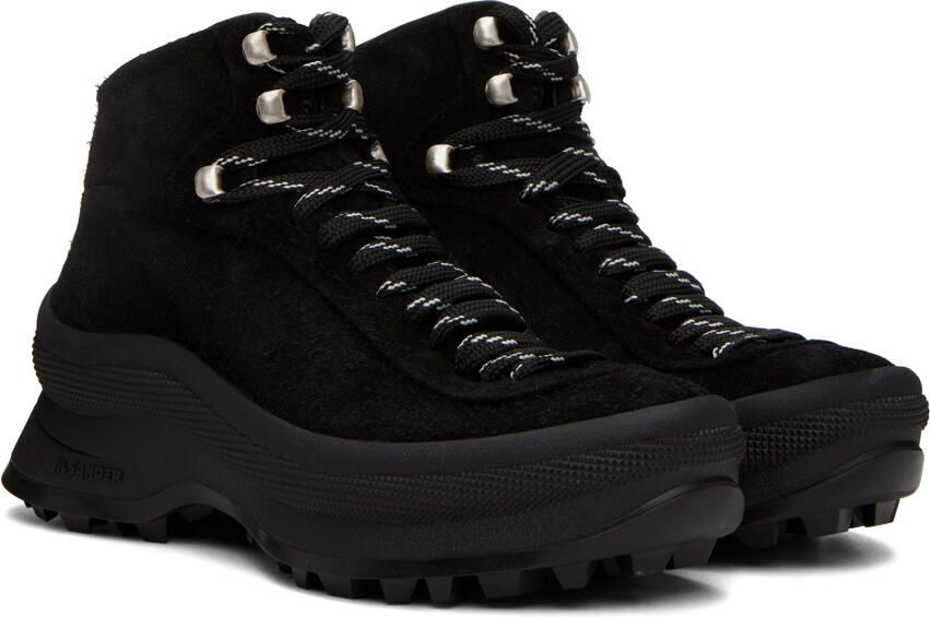 Jil Sander Black Suede Trail Sneakers - Picture 2