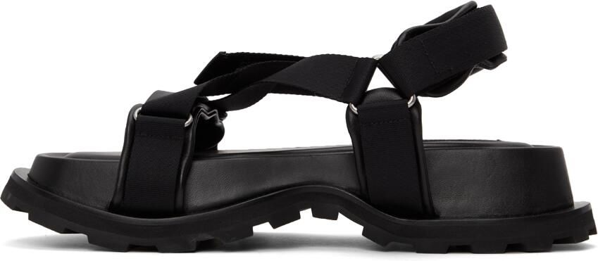 Jil Sander Black Webbing Sandals - Picture 4