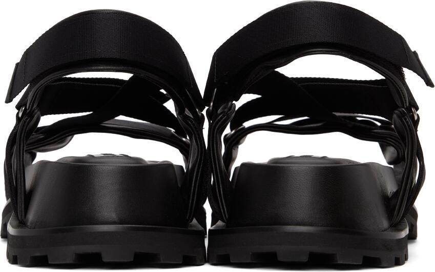 Jil Sander Black Webbing Sandals - Picture 2