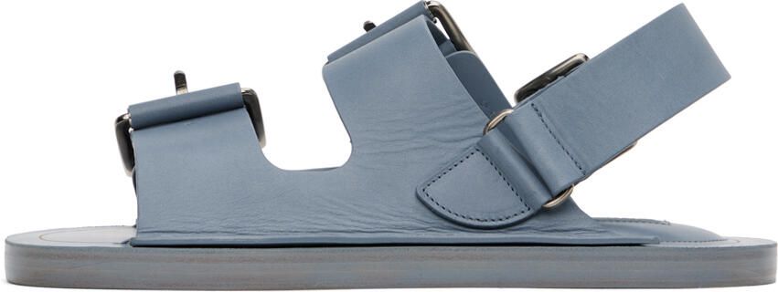 Jil Sander Blue Slingback Sandals - Picture 3