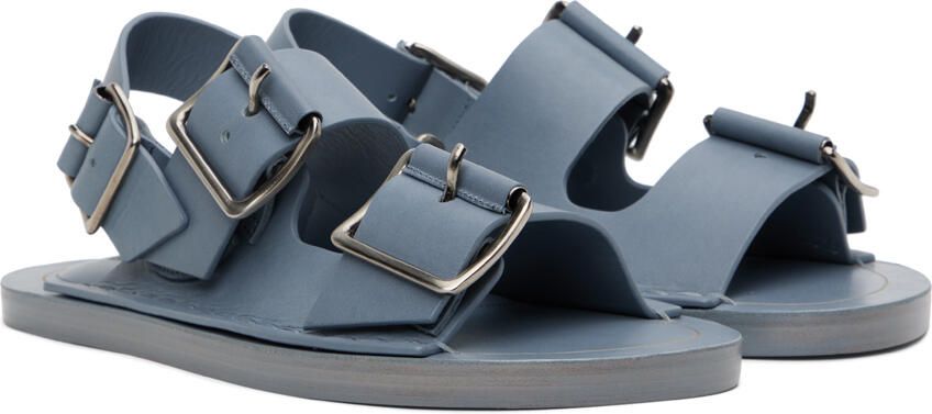Jil Sander Blue Slingback Sandals - Picture 2