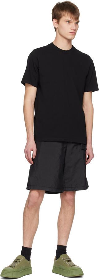 Jil Sander Green Canvas Platform Sneakers - Picture 8