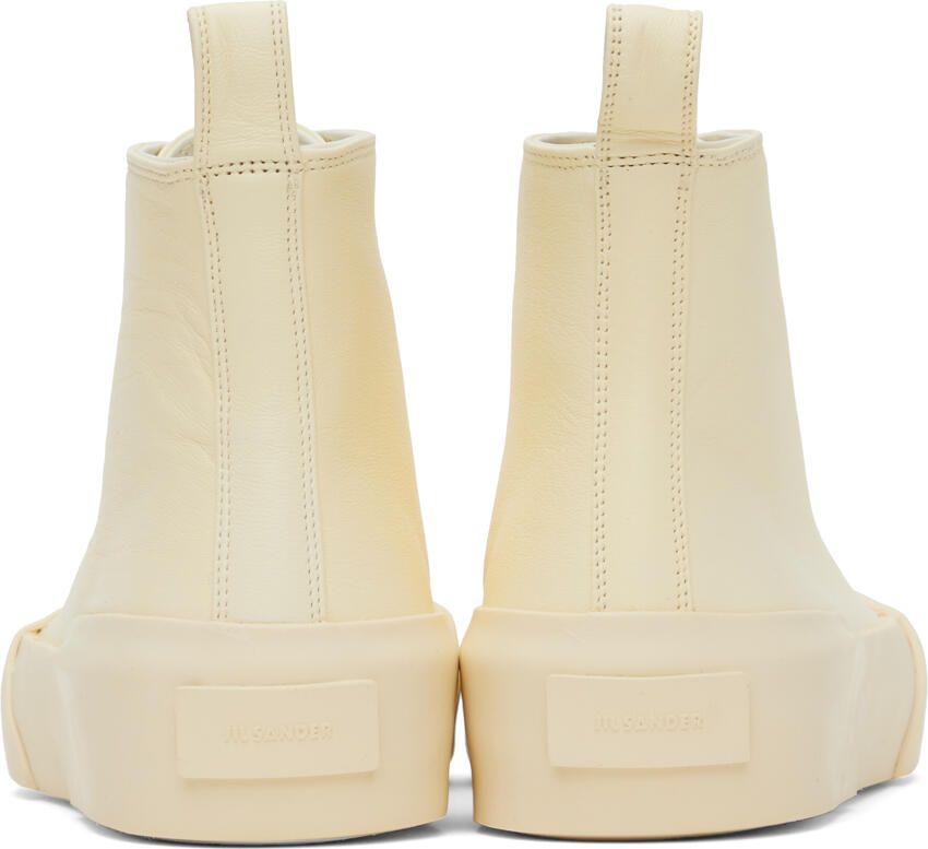 Jil Sander Off-White High-Top Sneakers