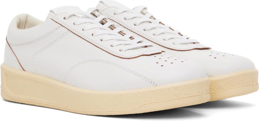 Jil Sander Off-White Low-Top Sneakers - Picture 2