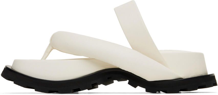 Jil Sander Off-White Oversize Strap and Sole Sandals - Picture 4
