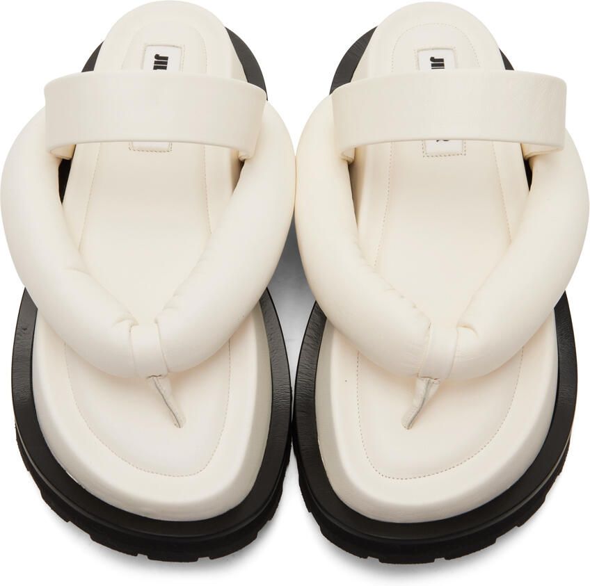 Jil Sander Off-White Oversize Strap and Sole Sandals