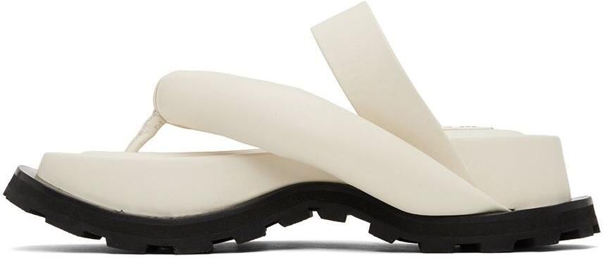Jil Sander Off-White Oversize Strap Platform Sandals - Picture 3
