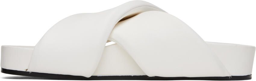 Jil Sander Off-White Padded Slides - Picture 4