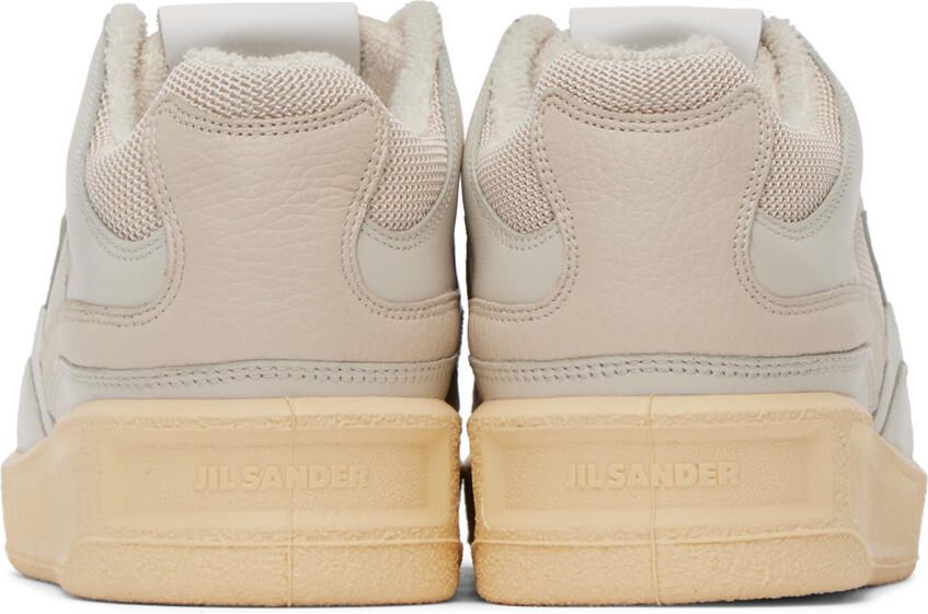 Jil Sander Off-White Perforated Sneakers