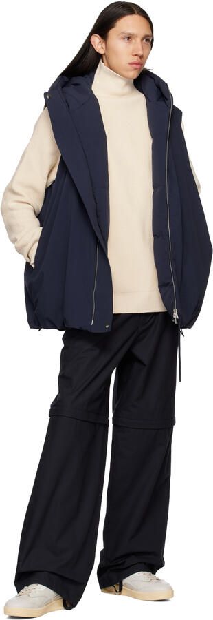 Jil Sander Off-White Perforated Sneakers - Picture 4