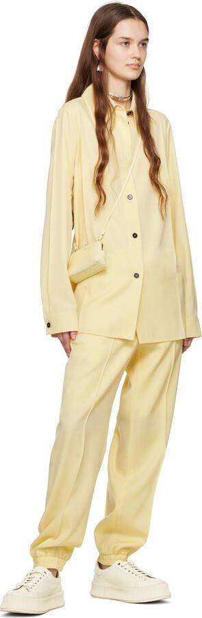 Jil Sander Off-White Platform Sneakers - Picture 4