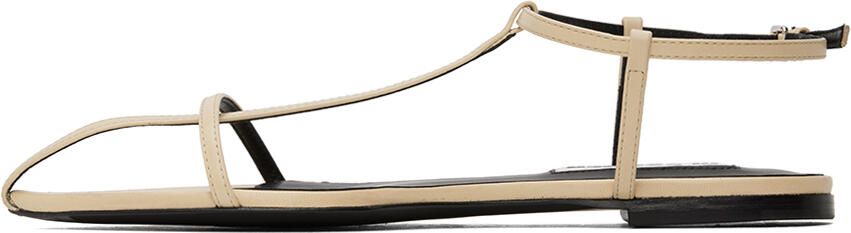 Jil Sander Off-White Pointed Toe Sandals - Picture 4