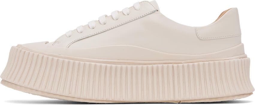 Jil Sander Off-White Vulcanized Sneakers - Picture 3