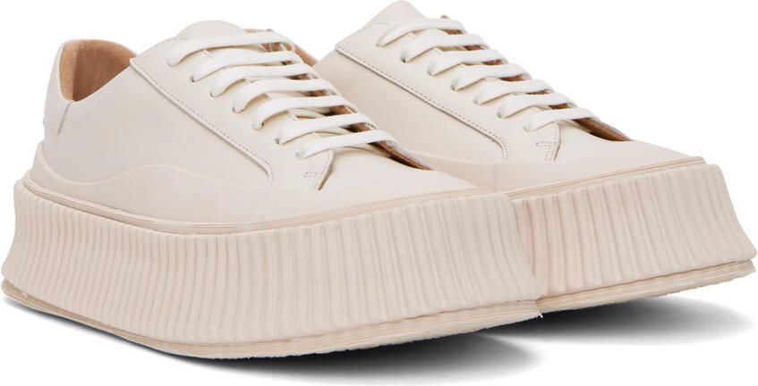 Jil Sander Off-White Vulcanized Sneakers - Picture 2