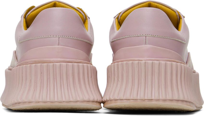 Jil Sander Purple Leather Sneakers