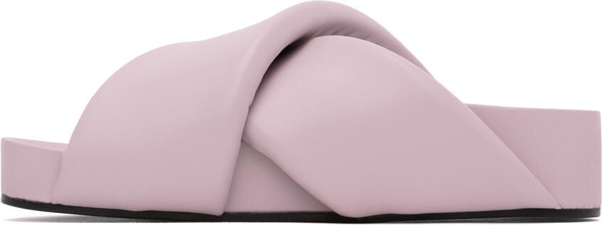 Jil Sander Purple Oversized Wrapped Sandals - Picture 4