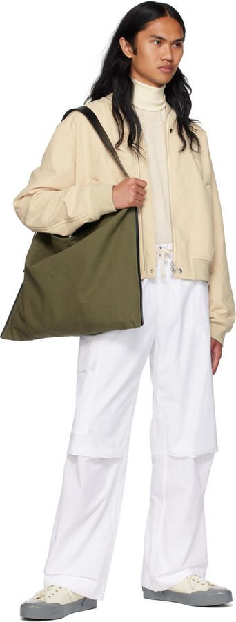 Jil Sander White & Gray Low-Top Sneakers - Picture 3