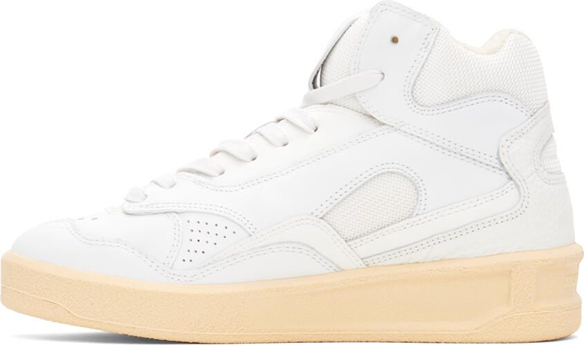 Jil Sander White High-Top Sneakers - Picture 3
