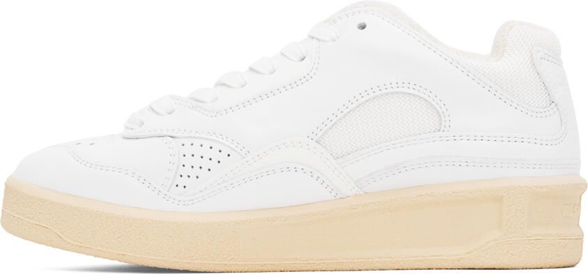 Jil Sander White Low-Top Sneakers - Picture 3
