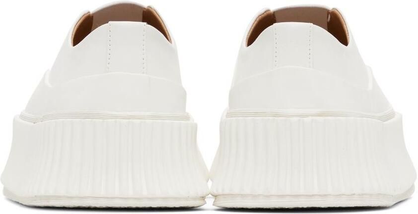 Jil Sander White Slip-On Platform Sneakers