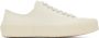 Jil Sander Off-White Canvas Sneakers - Thumbnail 1
