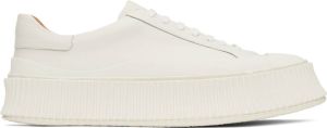 Jil Sander Off-White Leather Sneakers