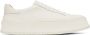 Jil Sander Off-White Leather Sneakers - Thumbnail 1