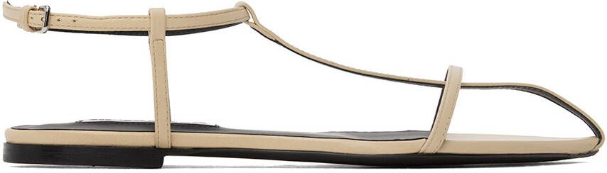 Jil Sander Off-White Pointed Toe Sandals