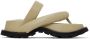 Jil Sander Taupe Oversize Strap & Sole Sandals - Thumbnail 1