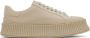 Jil Sander White Canvas Platform Sneakers - Thumbnail 1