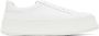 Jil Sander White Leather Platform Sneakers - Thumbnail 1