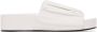 Jil Sander White Oversized Ruched Sandals - Thumbnail 1