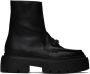 Jimmy Choo Black Bryer Flat Ankle Boots - Thumbnail 1