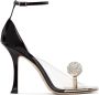 Jimmy Choo Black Mugler Edition Plexi Heeled Sandals - Thumbnail 1