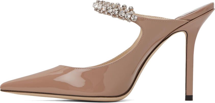 Jimmy Choo Beige Bing 100 Heels - Picture 3