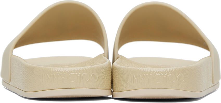 Jimmy Choo Port logo-plaque slides Neutrals - Picture 1