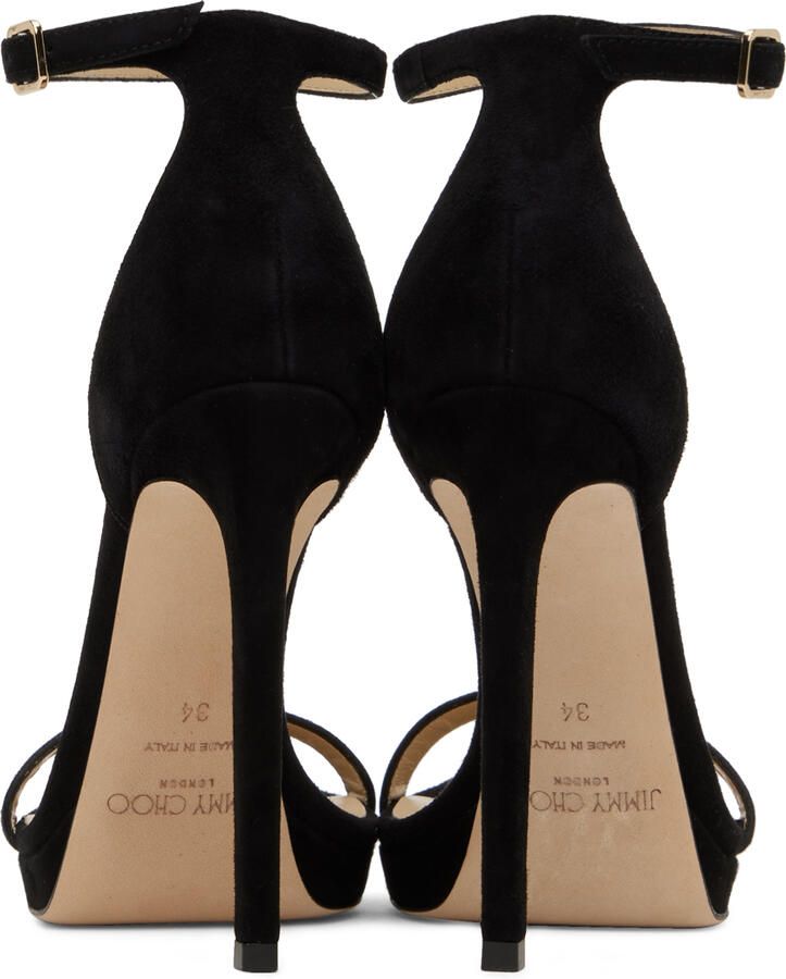 Jimmy Choo Black Alva 120 Heeled Sandals - Picture 3
