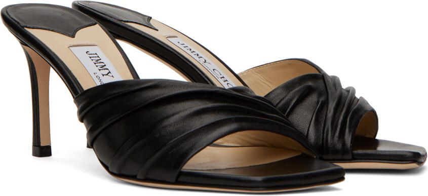 Jimmy Choo Black Basil 75 Heeled Sandals - Picture 2