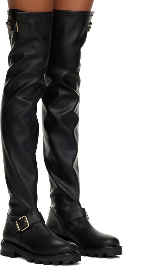 Jimmy Choo Black Biker II Tall Boots