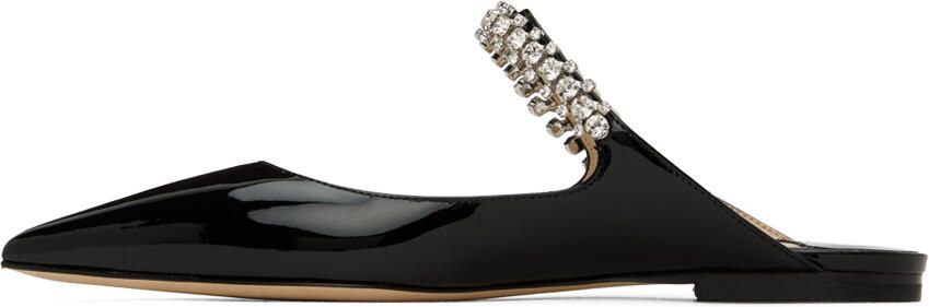 Jimmy Choo Black Bing Flats - Picture 4