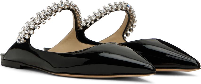 Jimmy Choo Black Bing Flats - Picture 2