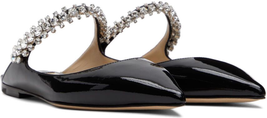 Jimmy Choo Black Bing Flats - Picture 2