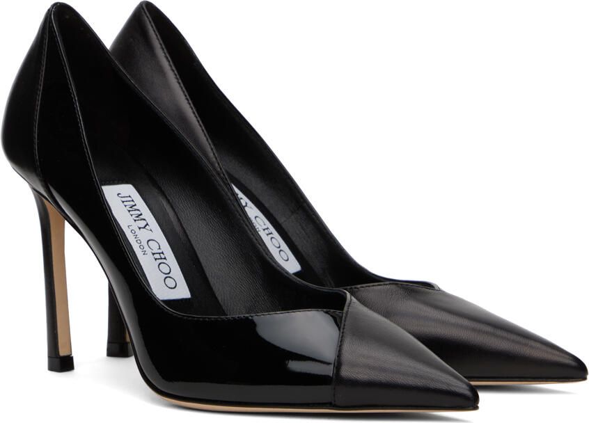 Jimmy Choo Black Cass 95 Heels - Picture 2