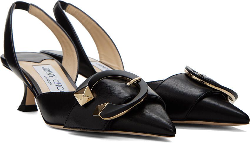 Jimmy Choo Black Moni 50 Heels - Picture 2