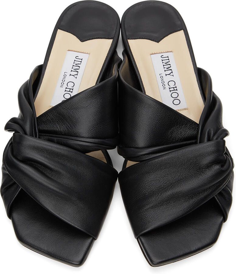 Jimmy Choo Black Narisa Flat Sandals