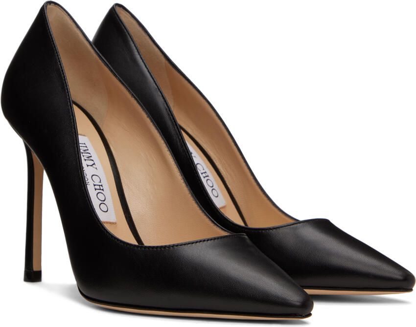 Jimmy Choo Black Romy 100 Heels - Picture 2